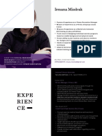 Irmana Mizdrak CV PDF