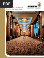 Download School of Hospitality Tourism and Leisure Management - Sunway University College 2011 by Sunway University SN40380033 doc pdf