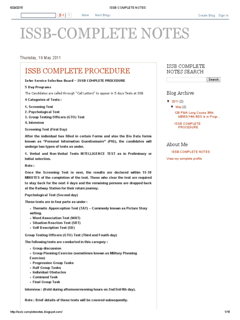 ISSB Complete Preparation Guide | PDF | Pakistan Army | Pakistan