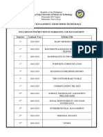 NEU-Peñaranda Syllabus for Marketing & Management 2018-2019