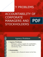 Lesson 5 Agency Problems and Accountability of Corporate Managers and