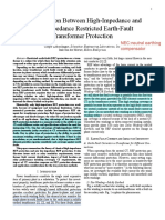 A Comparison Between High-Impedance and Low-Impedance Restricted Earth-Fault Transformer Protection