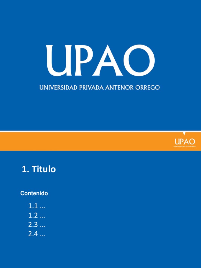 Plantilla de Upao | PDF