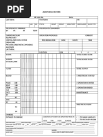 Operation Record Template Sample | PDF