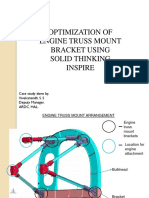 (M.tech) - Engine Truss Mount Optimisation-Inspire Case Study