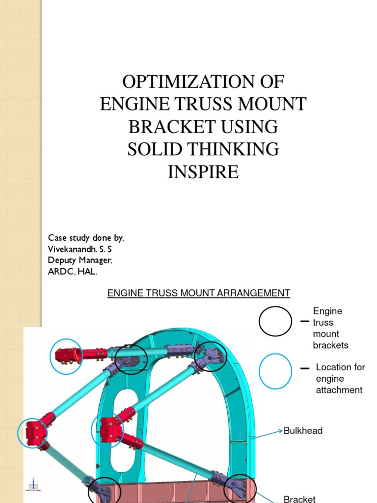 (M.tech) Engine Truss Mount OptimisationInspire Case Study PDF