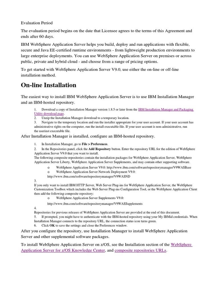 IBM Websphere Application | PDF | Distributed Computing Architecture ...