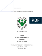 Preeklamsia Berat Dengan Intrauterin Fetal Death: Portofolio Kegawatdaruratan Medis