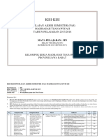 Kisi-Kisi IPS Kelas 8 PAS Tahun 2017-2018