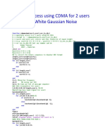 Multiple Access using CDMA for 2 users in Additive White Gaussian Noise.docx