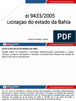 Lei 9433/2005 Licitação Do Estado Da Bahia: Professor Rodrigo Cardoso