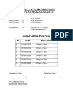 SJKT Ping Pong Coaching Schedule 2019