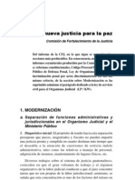 Extractos del informe: "Una nueva justicia para la paz"