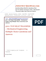 300+ Top Heat Transfer - Mechanical Engineering Multiple Choice Questions and Answers