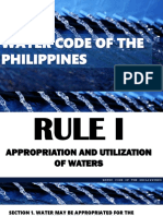 Water Code of The Philippines: Nely Jane Econg Daniella Lovely Joy Lindong