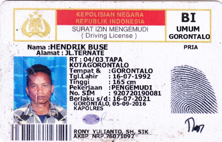 Mengemudi Buse Umum Nama Hendrik Alamat