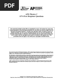 1974 Free Response