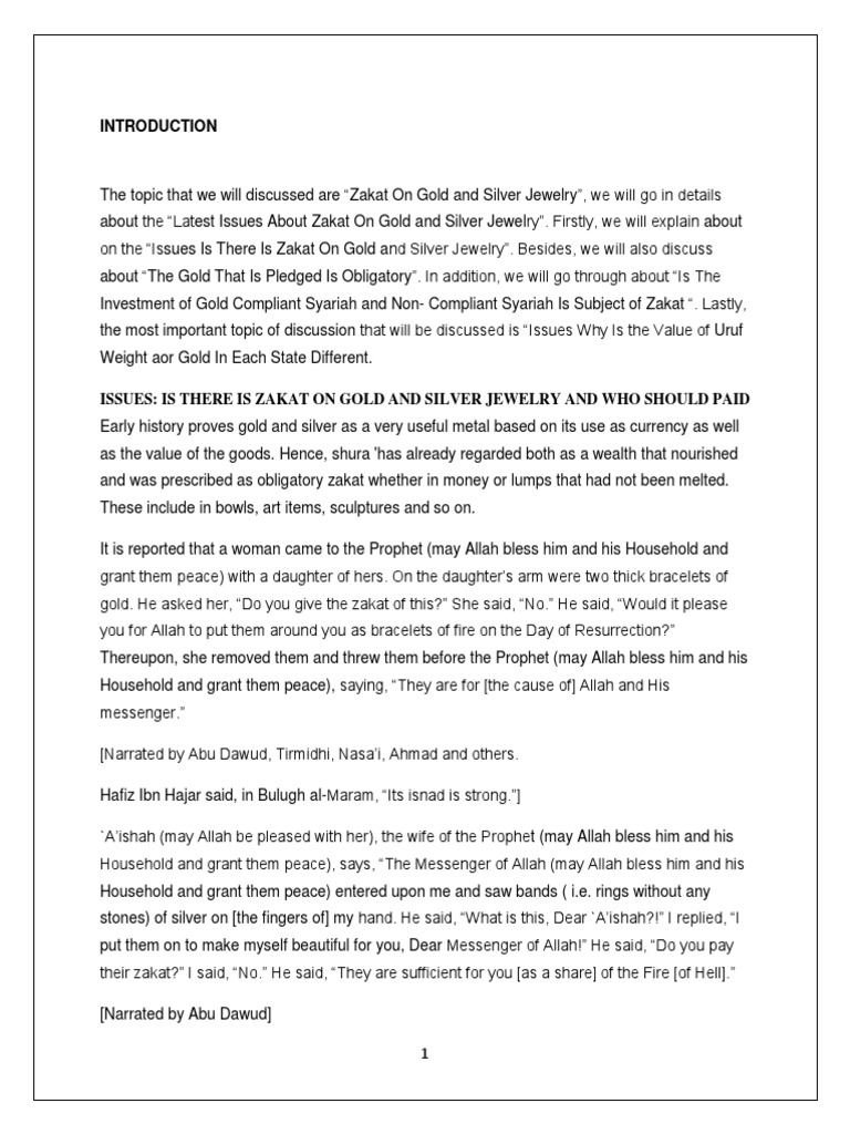 Zakat Baru PDF Mortgage Loan Hadith