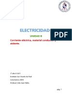 2 - Corriente Eléctrica, Aislante y Conductor