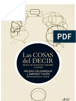 Las Cosas Del Decir - Manual de Análisis Del Discurso. 3a Edición