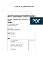 SAMPLE CRIMINAL DEFAMATION CASE - Kumudam - Reporter - Criminal - Defamation - First - Complaint PDF