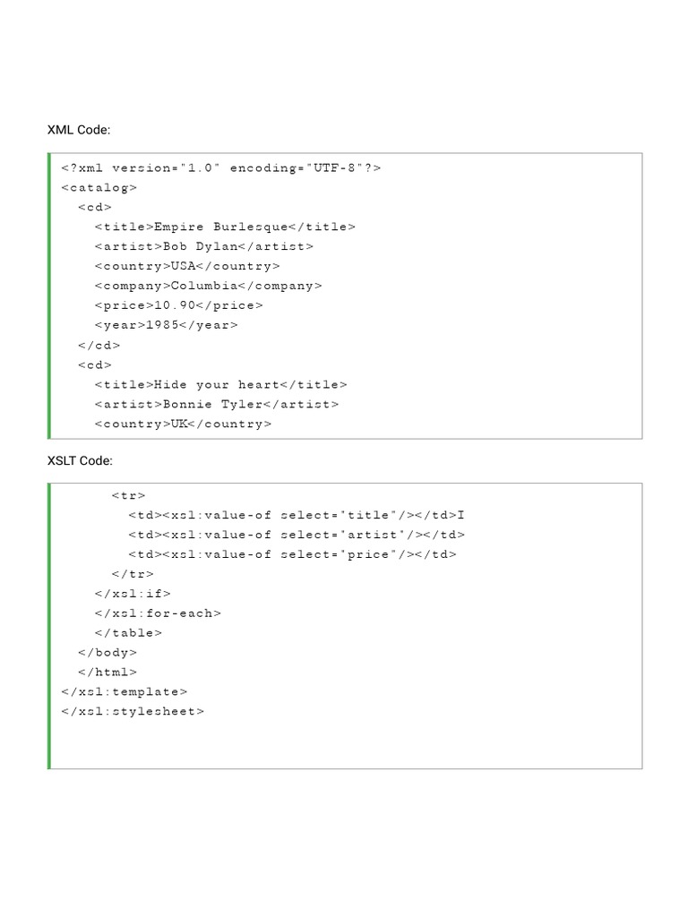 XSLT Tryit Editor v1.2 | PDF | Pop Music | Recorded Music