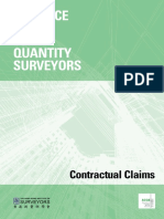 Practice Notes FOR Quantity Surveyors: Contractual Claims