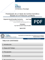 Prototipo de nodo de control domótico para AA tipo Split