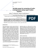 screening of inulindegrading microorganisms