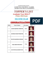 Topper'S List: Congratulations!!!