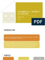 Assignment 4A - Putting It All Together: Brianna A Moulton National University AIL 622 Week 4