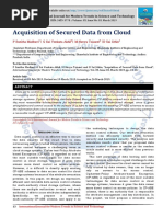 Acquisition of Secured Data from Cloud