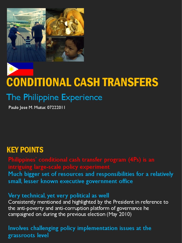 Philippine Conditional Cash Transfer Program | PDF | Cash Transfers ...