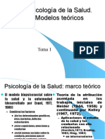 Psicologia de La Salud . Modelos (Tema 1)