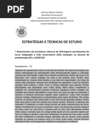 Depoimento Dos Calouros 2018 - Estratégias e Técnicas de Estudo