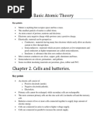 Chapter 1: Basic Atomic Theory: Key Points