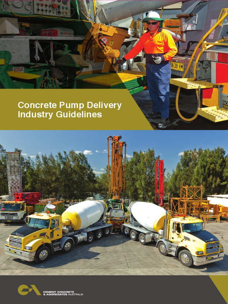 CCAA Concrete Pump Delivery PDF PDF Concrete Working Conditions