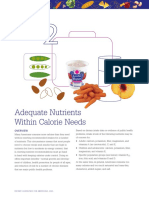 Adequate Nutrients Within Calorie Needs: Dietary Guidelines For Americans, 2005
