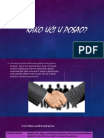 Kako Ući U Posao