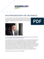 An Interview With Dr Tim Sandle - March 2019