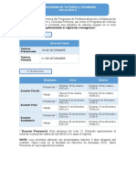 Cronograma Actividades Distancia 20153