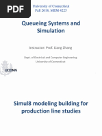 Queueing Systems and Simulation: University of Connecticut Fall 2018, MEM 4225