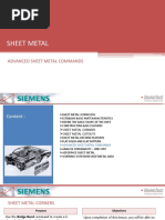 Advanced Sheet Metal Commands