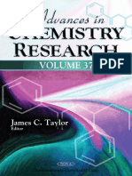 Advances in Chemistry Research - Volume 37 PDF