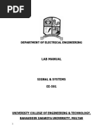 Lab Manual SIGNAL & SYSTEMS PDF