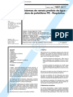 NBR 8417 - 1999 - Sistemas de Ramais Prediais de Água - Tubos de Polietileno PE - Requisitos PDF