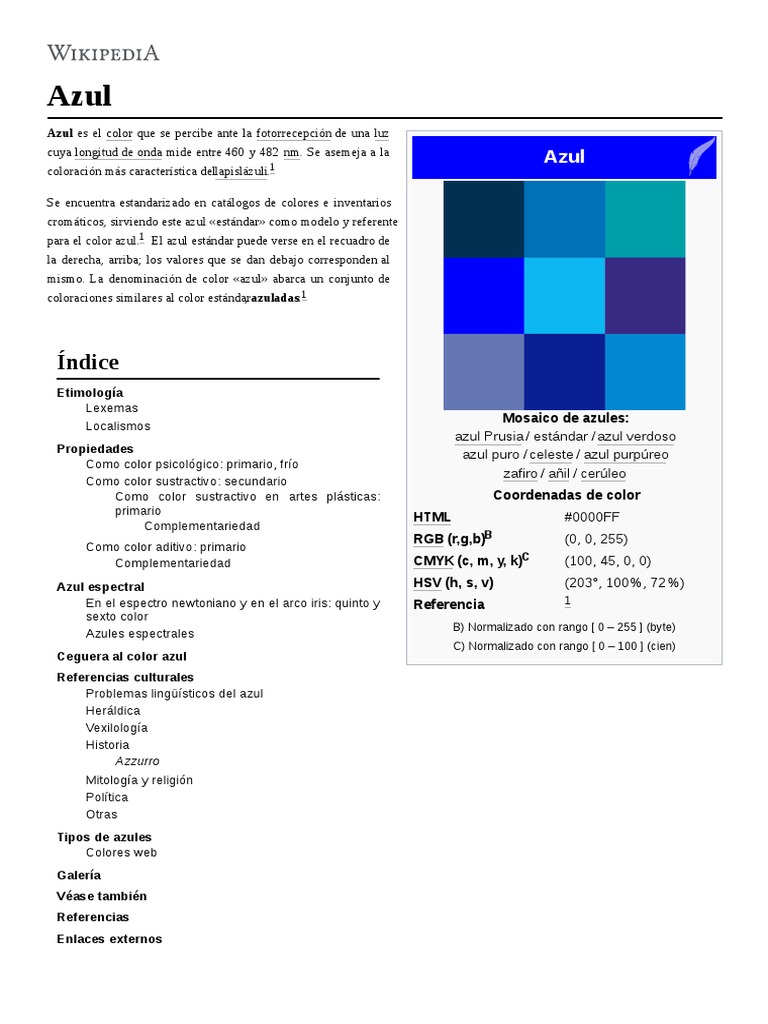 Azul PDF | PDF | Cian | Azul