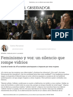 Feminismo y Voz - Un Silencio Que Rompe Vidrios