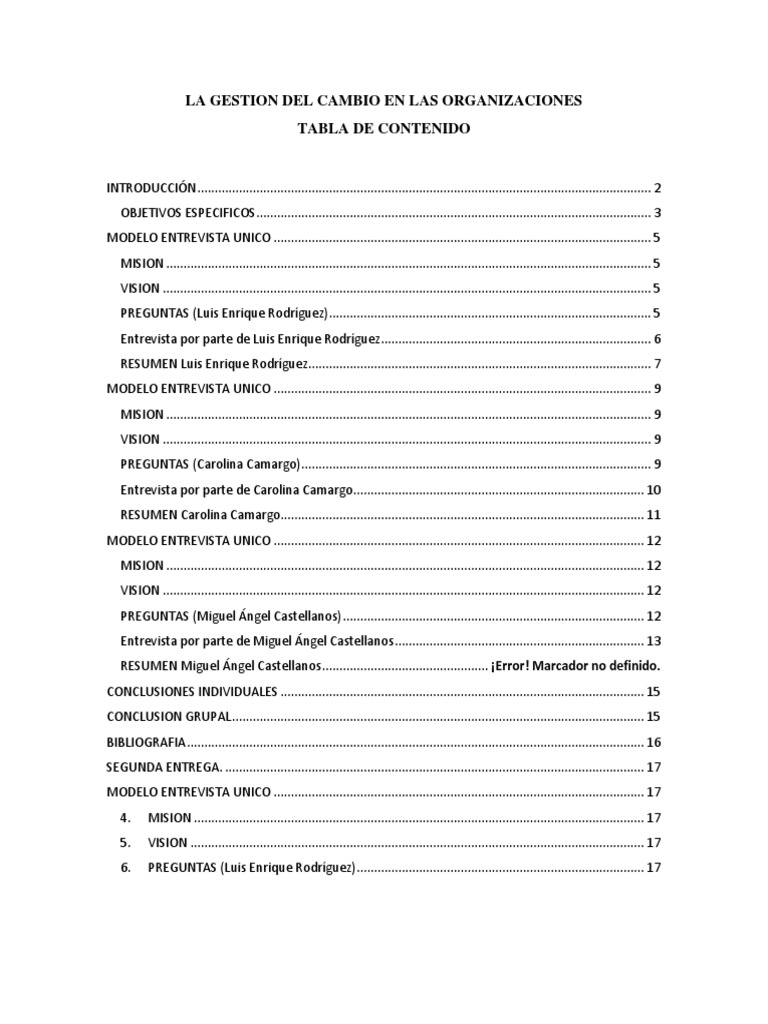 La Gestion Del Cambio en Las Organizaciones | PDF | Gestión de recursos ...