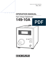 Operation Manual: High Voltage Digitalmeter